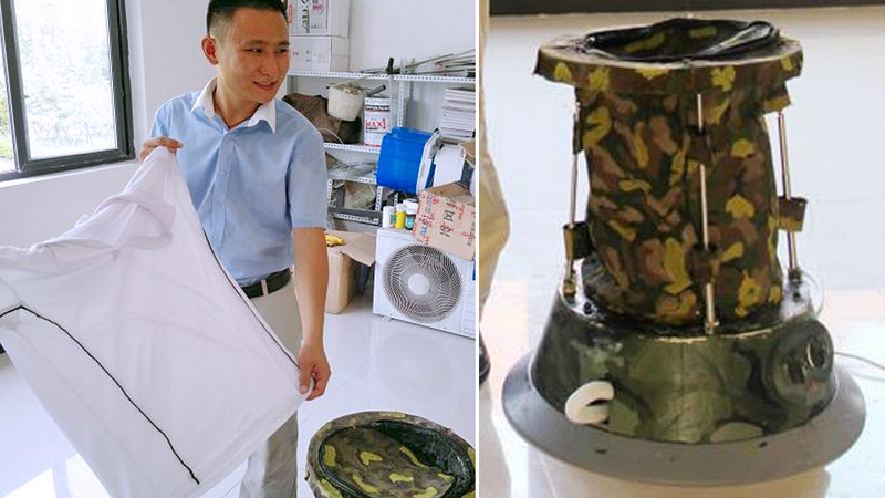 Illustration for article titled Student Builds Portable Washer So His Mom Can Do His Laundry Anywhere